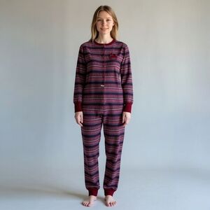 Roots Maroon and Gray Patterned Apparel